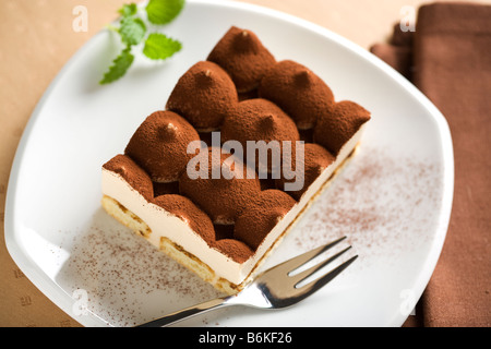 Italiano tradizionale dessert Tiramisu' Foto Stock