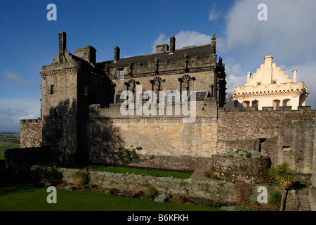 Il Castello di Stirling Royal Apartments Queen Anne Giardini Scozia Aberdeen Regno Unito Foto Stock