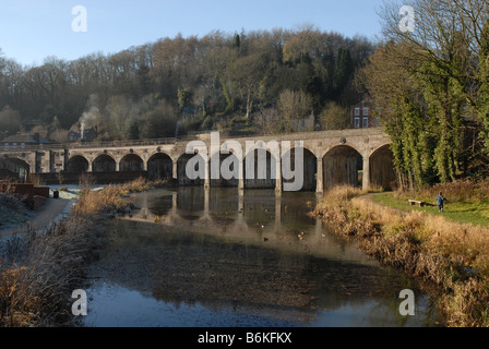 Forno superiore in piscina a Coalbrookdale TELFORD SHROPSHIRE Foto Stock