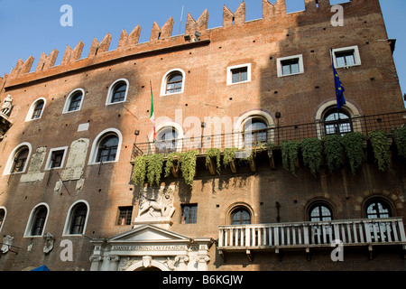 Loggia del Consiglio, il Palazzo del Governo, Piazza dei Signori, Verona, Veneto Italia Foto Stock