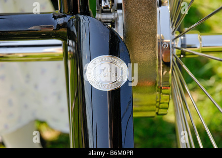 Veterano cicli a Buckler s Hard Beaulieu Hants dettaglio del premier cycle Foto Stock