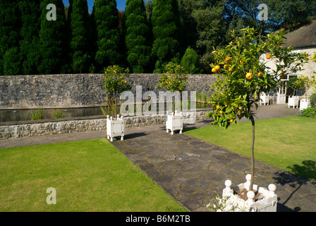 The Italian Gardens, National Museum of History, St Fagans, Cardiff, Wales, Regno Unito. Foto Stock