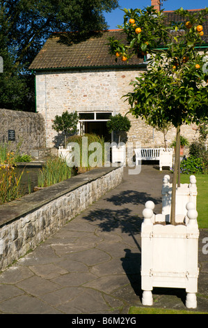 The Italian Gardens, National Museum of History, St Fagans, Cardiff, Wales, Regno Unito. Foto Stock