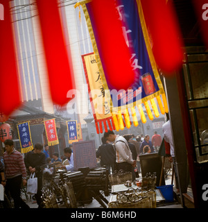 Il ristorante cinese off Wangfujing street NELLA VECCHIA PECHINO Foto Stock