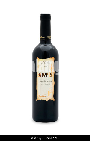 Quvee vino rosso secco Bulgaria aktis 2004 pamidovo selezione speciale dark ricco colore rubino varietà di sfumature prugna ribes oak va Foto Stock