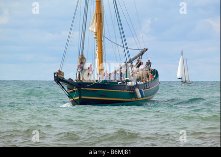 La tall ship amici buona volontà arriva a South Haven Michigan Foto Stock