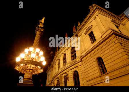 La sala concerti Rudolfinum di Praga Repubblica Ceca natale inverno 2008 Foto Stock