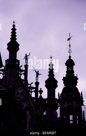 Bruxelles Belgio guglia guglie architettura ornamento Bruxelles Belgique Europa UE Foto Stock