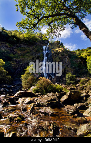 Al Powerscourt Waterfall Co Wicklow Irlanda Foto Stock