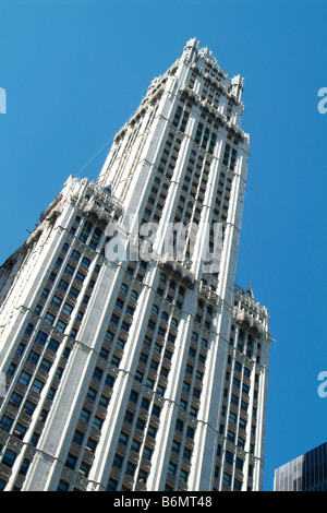 Il Woolworth Building, New York. Edificio più alto del mondo 1913-1930 Foto Stock