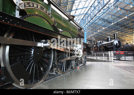 Lode a stella e Hardwicke, nella grande sala del Museo nazionale delle ferrovie, York, England, Regno Unito Foto Stock