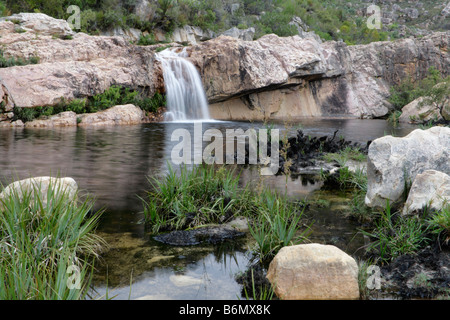 Cascata a Beaverlac nella Western Cape Sud Africa Foto Stock