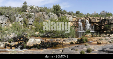 Cascata a Beaverlac nella Western Cape Sud Africa Foto Stock