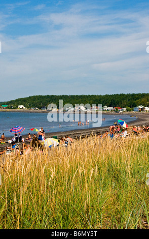 La spiaggia di Sainte Luce villaggio nel Bas Saint Laurent regione Québec Canada Foto Stock