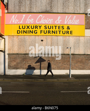 Chiuso furniture store, Foster Square Retail Park Bradford Foto Stock
