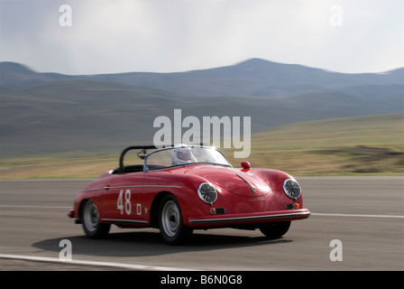 1956 Porsche 356A di Paolo Christensen a Reno gare storico, Reno-Fernley Raceway, Nevada, STATI UNITI D'AMERICA Foto Stock