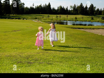 Questi bambini sono in esecuzione libera Foto Stock