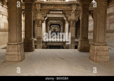 Fase ADALAJ BENE IN GUJARATH, INDIA Foto Stock