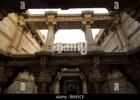 Fase ADALAJ BENE IN GUJARATH, INDIA Foto Stock