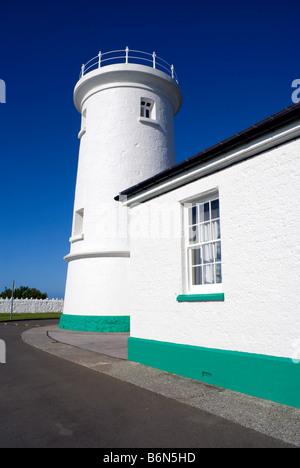 Il vecchio faro nash punto glamorgan heritage coast Vale of Glamorgan Galles del Sud Foto Stock