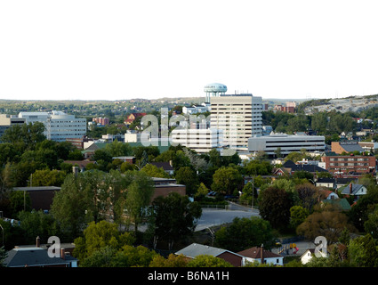 Una vista del centro cittadino di Sudbury Foto Stock