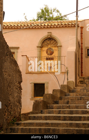 Casa di Forza d'Agro nella Sicilia orientale Italia Foto Stock