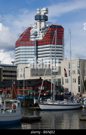 Le navi vicino al Uitken lookout a Göteborg, Svezia Foto Stock