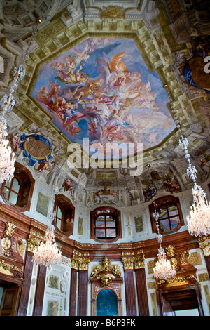 Vienna è il Palazzo del Belvedere Sala di marmo, architettura barocca, costruita dal principe Eugenio di Savoia Foto Stock