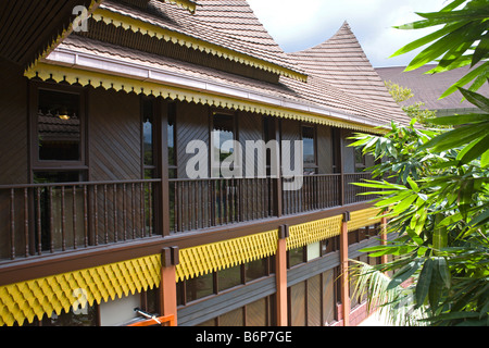 Rumah Minang noto anche come una vera e propria casa Minangkabau in Seremban, Malaysia Foto Stock