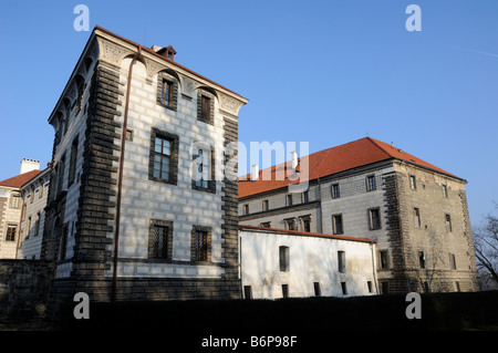 Castello rinascimentale Nelahozeves Repubblica Ceca Foto Stock