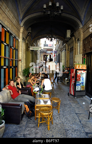 Viste della città vecchia di Gerusalemme, Israele - Quartiere Cristiano Foto Stock
