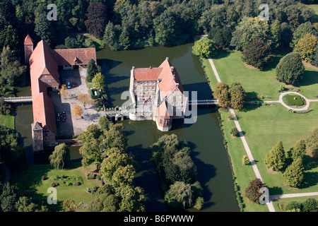 Il castello di Hulshoff nelle vicinanze Munster, Germania Foto Stock