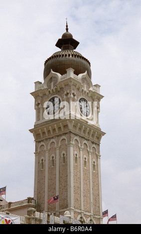 Clock Tower, Palazzo Sultano Abdul Samad, Kuala Lumpur Foto Stock