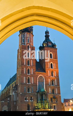 Chiesa di Santa Maria a Cracovia Polonia Foto Stock