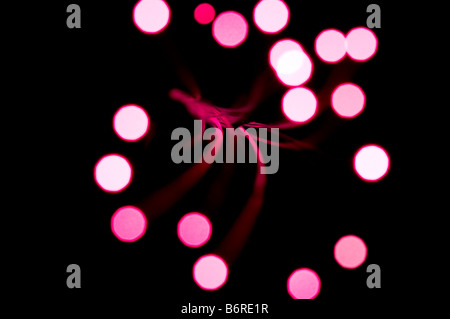 Macro astratta della fibra ottica Foto Stock