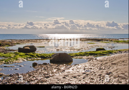 Beachscape seascape cloudscape Isola di Wight Foto Stock