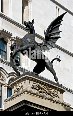 Marcatura di Griffin Westminster e fino al confine della città di Londra Foto Stock