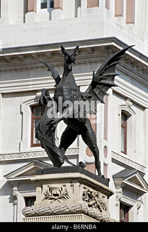 Marcatura di Griffin Westminster e fino al confine della città di Londra Foto Stock