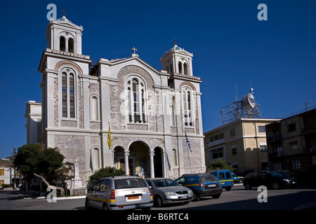 Chiesa di San Spiridione Vathi Samos Grecia Foto Stock