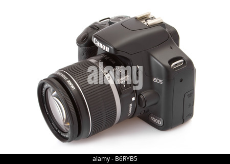 Canon EOS 450D (Rebel XSi), 12 megapixel fotocamera reflex digitale con il 18-55mm kit obiettivo Foto Stock