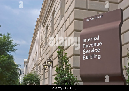 Internal Revenue Service building, Washington DC USA IRS fiscale I.R.S. Foto Stock