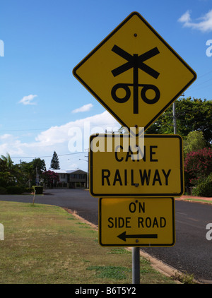 La canna da zucchero railway Foto Stock