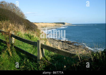 Glamorgan heritage costa da st donats vicino llantwit major Vale of Glamorgan Galles del Sud Foto Stock