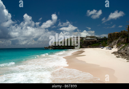 La spiaggia di Baia di gru, Barbados Foto Stock
