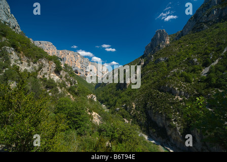 Nel grand canyon du Verdon, Provenza, Francia meridionale, Europa Foto Stock