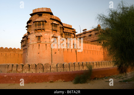 Junagarh Fort. Bikaner. Il Rajasthan. India. Foto Stock