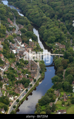 Vista aerea dell'Ironbridge nello Shropshire Inghilterra Foto Stock