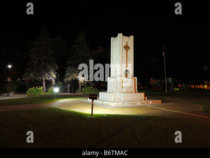 Th il cenotafio di notte Foto Stock