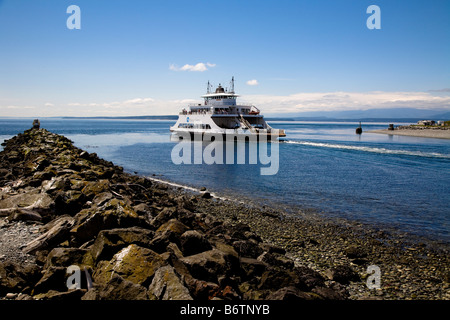 Keystone a Port Townsend traghetto porta uscente dal terminale di Keystone, Washington, Stati Uniti d'America Foto Stock