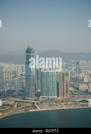 Nuovi sviluppi a Hong Kong Kowloon Ovest distretto. Foto Stock